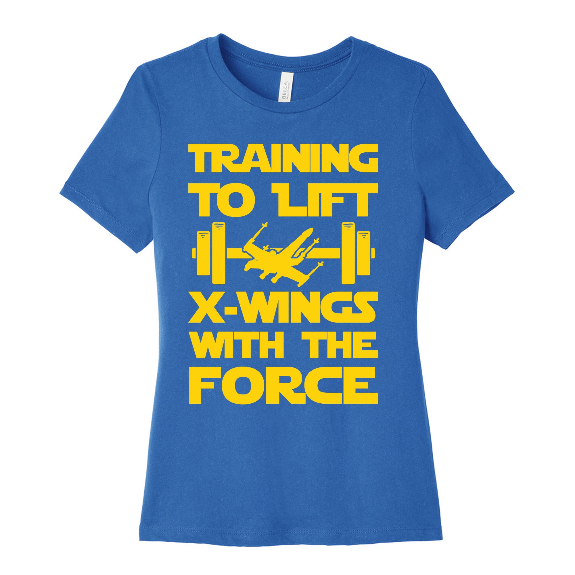 Training To Lift X-Wings With The Force Women's Cotton Tee